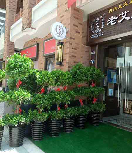 老艾堂店面装修色调